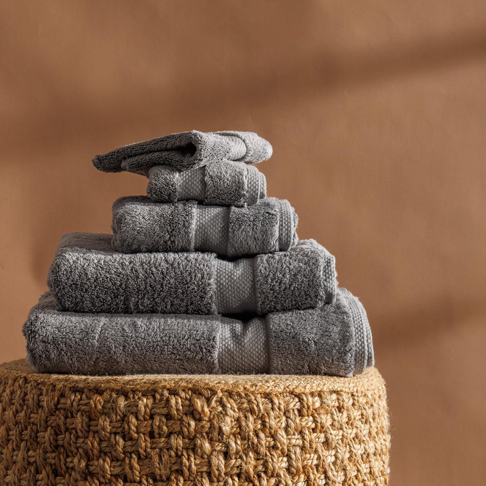 Monaco Signature Towel Collection Mid Grey-Towels
