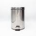 Moretti 3L Round Pedal Bin - Silver