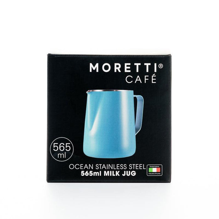 Moretti CafÃ© Stainless Jug - Ocean-Coffee