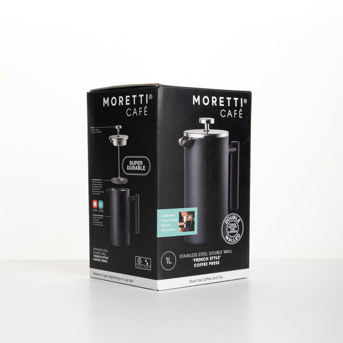 Moretti Café Coffee Plunger - Black