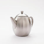 Moretti Cafe Oval Teapot Stainless Steel Silver
