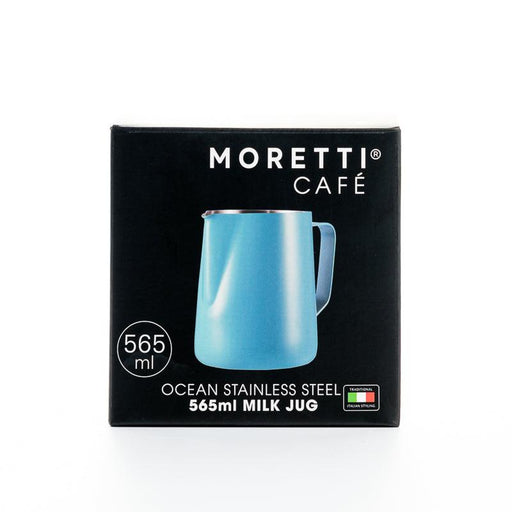 Moretti Café Stainless Jug - Ocean-Coffee