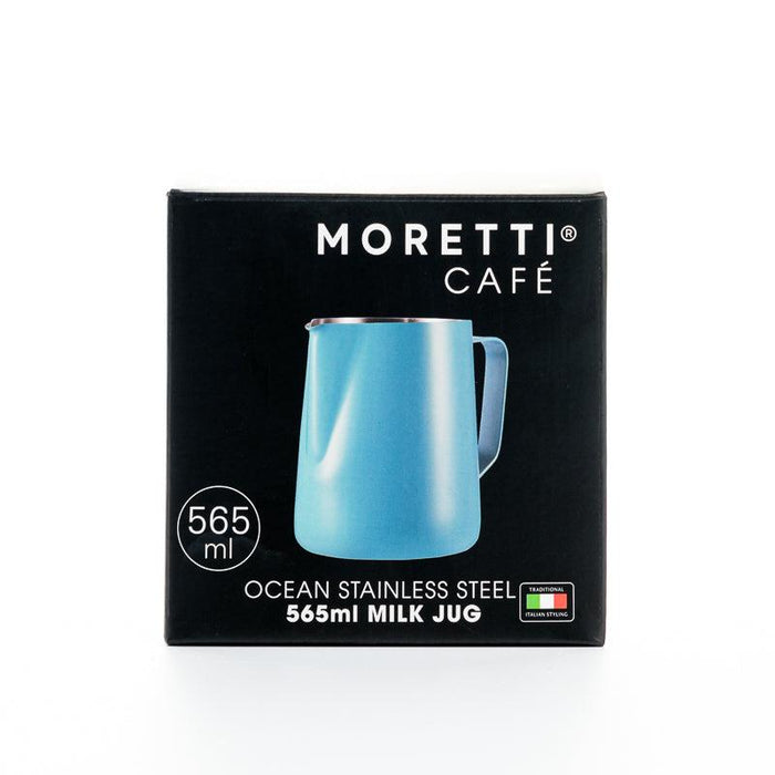 Moretti Café Stainless Jug - Ocean-Coffee