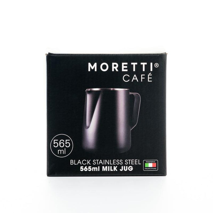 Moretti Cafe Stainless Steel Jug - Black-Coffee