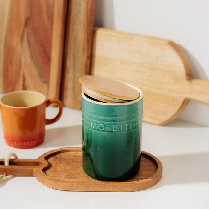 Moretti Casa - Canister With lid - Moss-Cannister