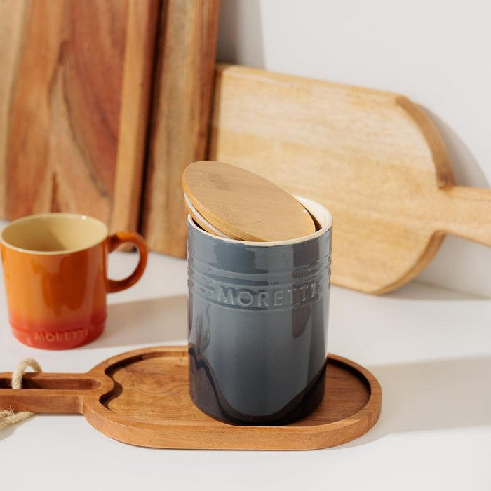 Moretti Casa - Canister With lid - Slate-Cannister