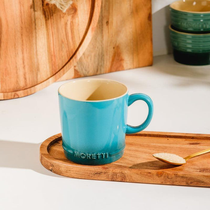 Moretti Casa Contemporary Stoneware Mugs - Set of 6-Mugs