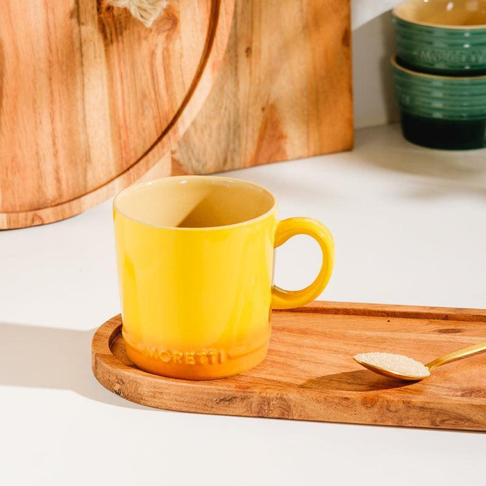 Moretti Casa Contemporary Stoneware Mugs - Set of 6-Mugs