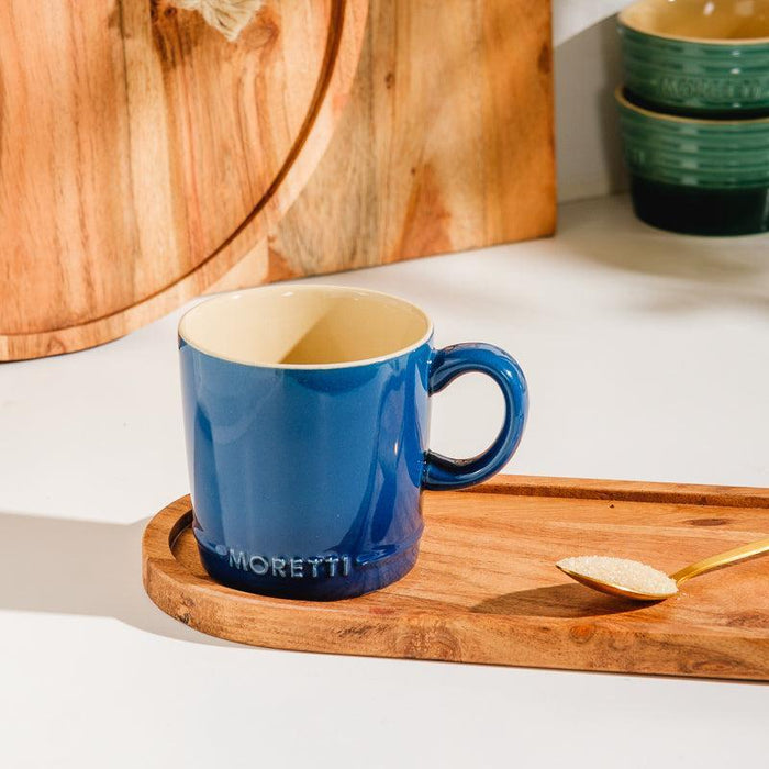 Moretti Casa Contemporary Stoneware Mugs - Set of 6-Mugs