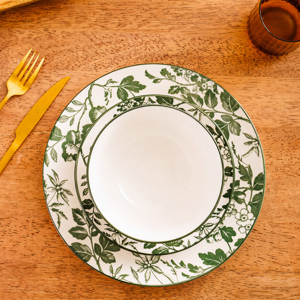 Moretti Casa Flora Bowl Green-Bowls