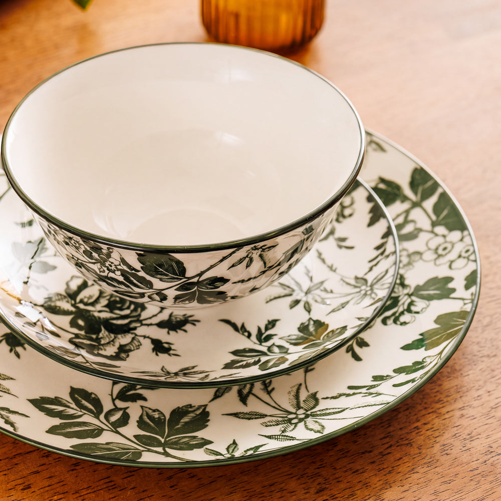 Moretti Casa Flora Dinner Plate Green-Dinner Plate