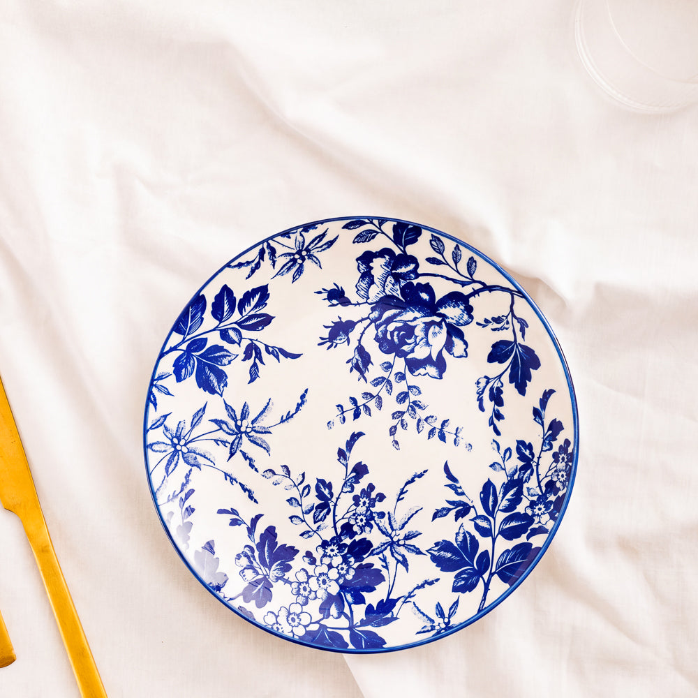 Moretti Casa Flora Side Plate Blue-Side Plate