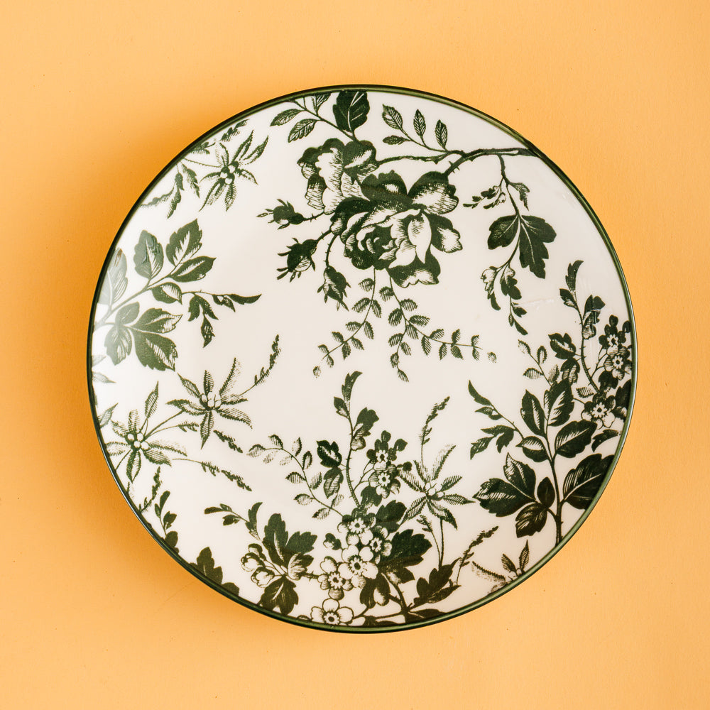 Moretti Casa Flora Side Plate Green-Side Plate