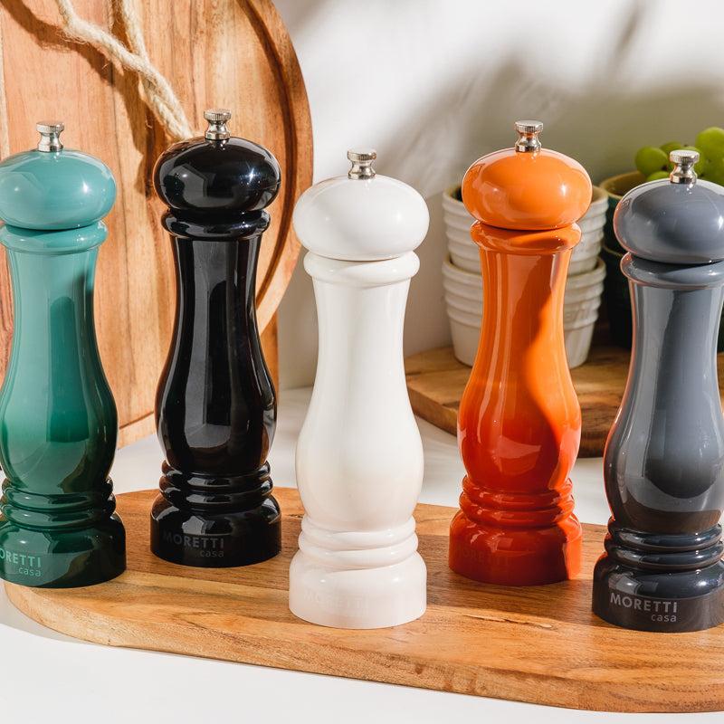 Moretti Casa Stoneware Salt & Pepper Grinder Charcoal-Grinder
