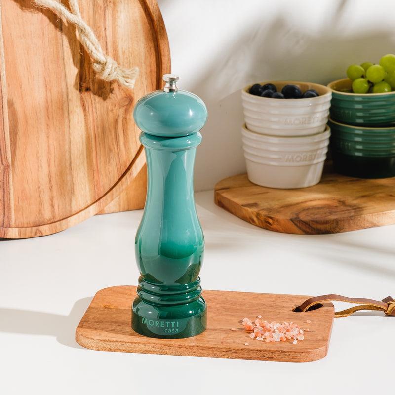 Moretti Casa Stoneware Salt & Pepper Grinder Moss-Grinder