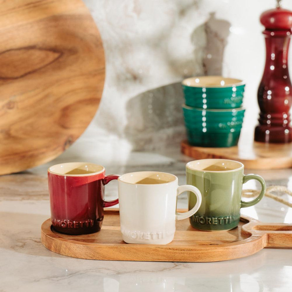 Moretti Casa Stoneware Espresso Mug Merlot
