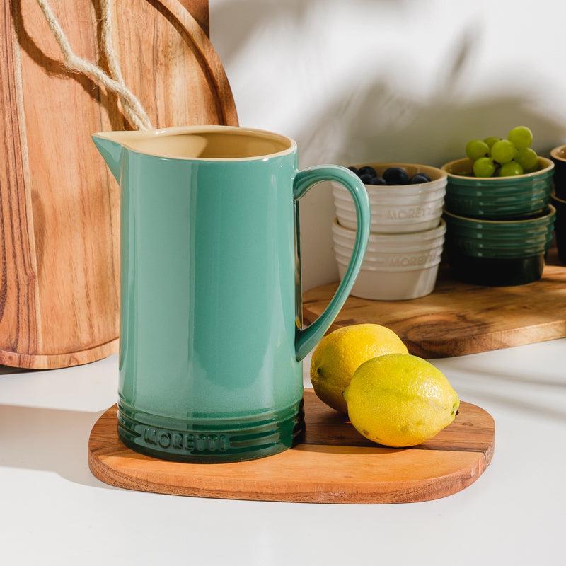 Moretti Casa Stoneware Jug 1.5L Moss-Jug
