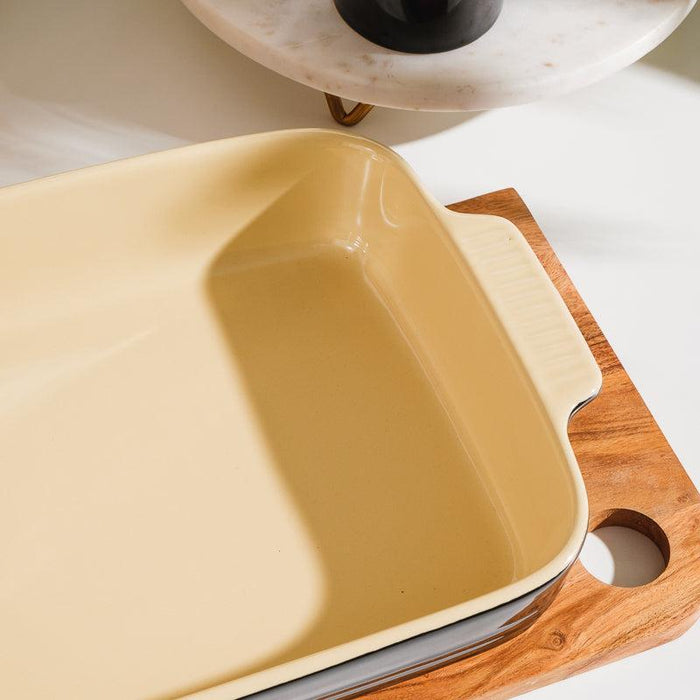 Moretti Casa Stoneware Lasagne Dish Charcoal-Dish