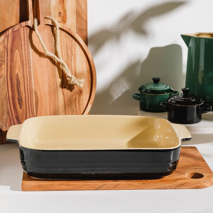 Moretti Casa Stoneware Lasagne Dish Charcoal-Dish