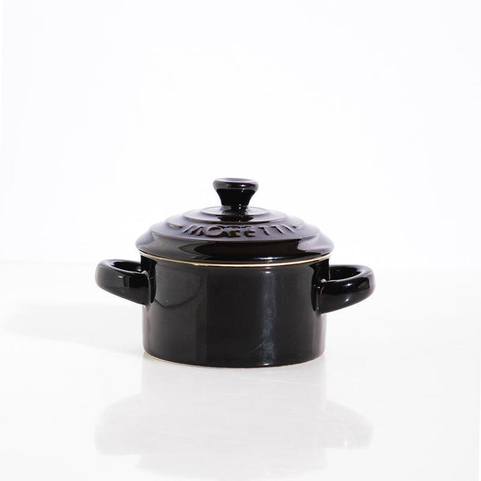 Moretti Casa Stoneware Mini Casserole with Lid Charcoal-Dish