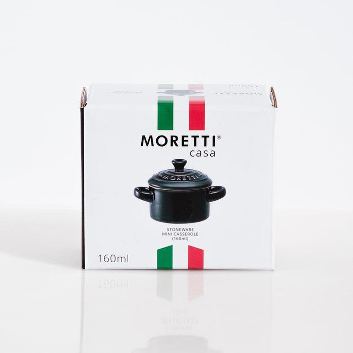 Moretti Casa Stoneware Mini Casserole with Lid Charcoal-Dish