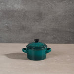 Moretti Casa Stoneware Mini Casserole with Lid Teal