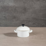 Moretti Casa Stoneware Mini Casserole with Lid White