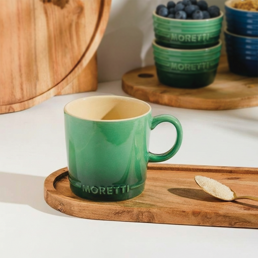 Moretti Casa Stoneware Mug Emerald Green-Mugs