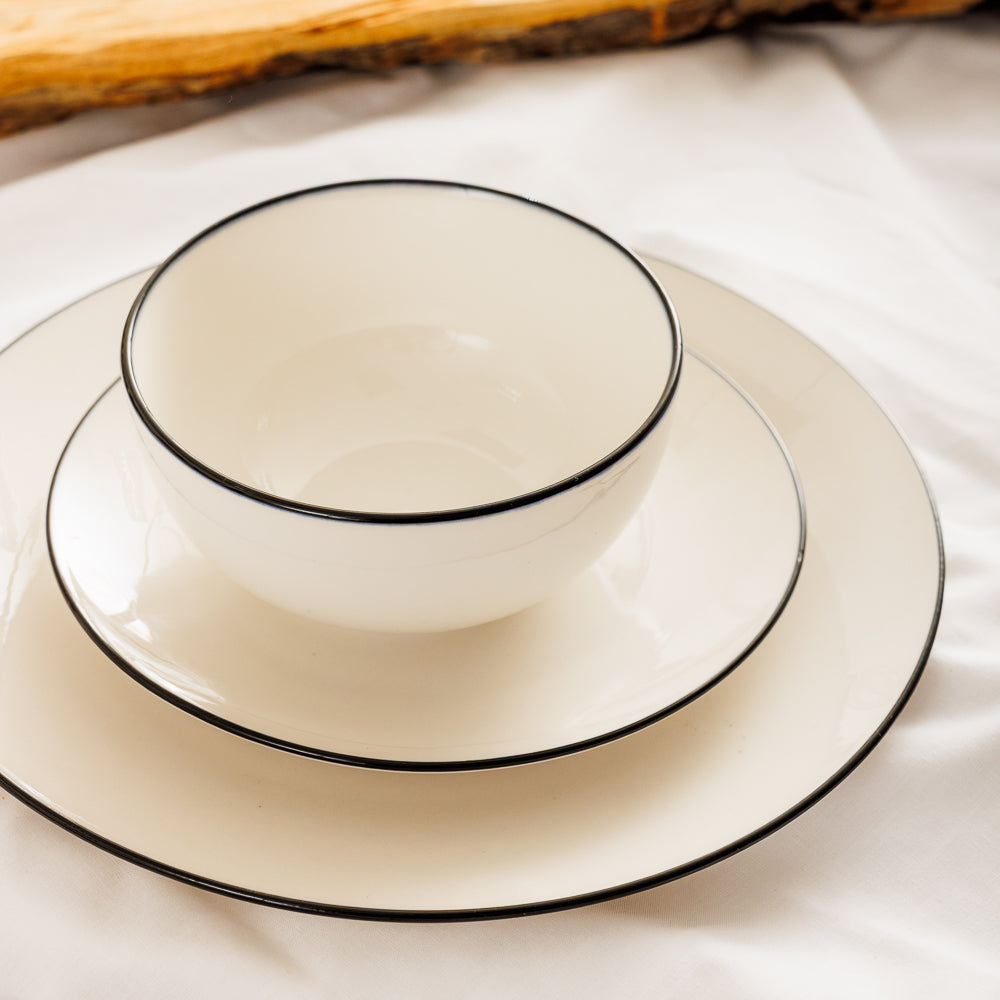 Moretti Halo Rim Bowl Black-Bowls