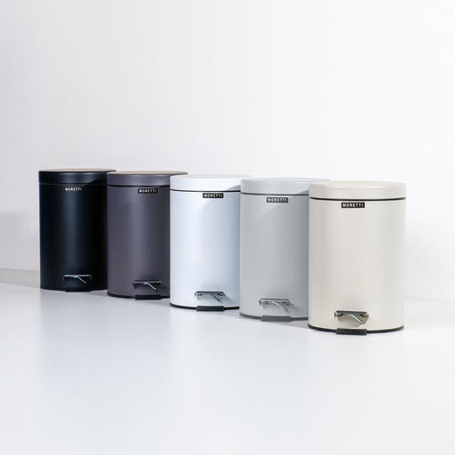 Moretti Matt Finish 3L Pedal Bin - Light Grey