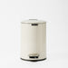 Moretti Round Gloss Finish Pedal Bin 3L Cream-Pedal Bin