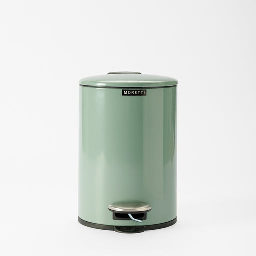 Moretti Round Gloss Finish Pedal Bin 3L Pistachio-Pedal Bin