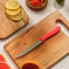 Moretti Rounded Serrated Knife Red