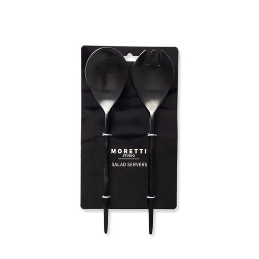 Moretti Salad Server Set Black-KITCHEN