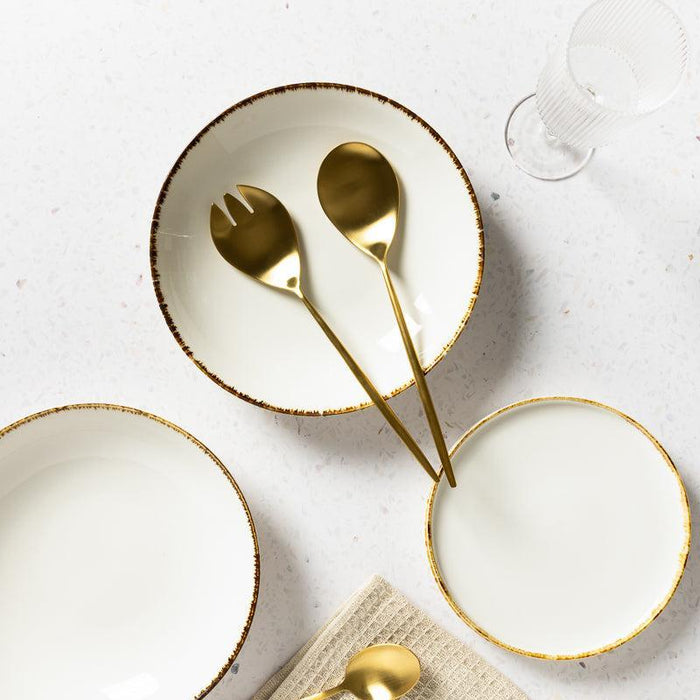 Moretti Salad Server Set Gold-KITCHEN