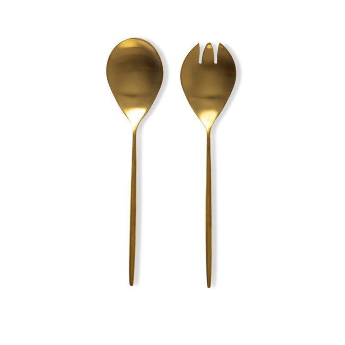 Moretti Salad Server Set Gold-KITCHEN