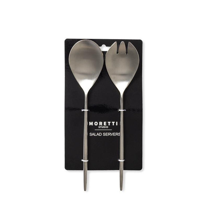 Moretti Salad Server Set Stainless Steel-KITCHEN