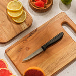 Moretti Serrated Paring Knife Black