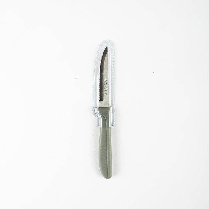 Moretti Serrated Paring Knife - Grey-Knives