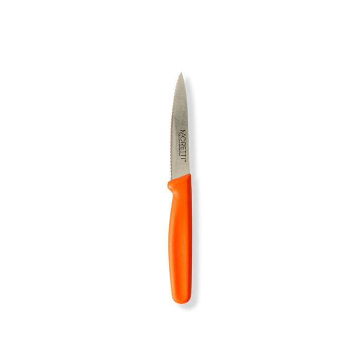 Moretti Serrated Paring Knife Orange-Knives