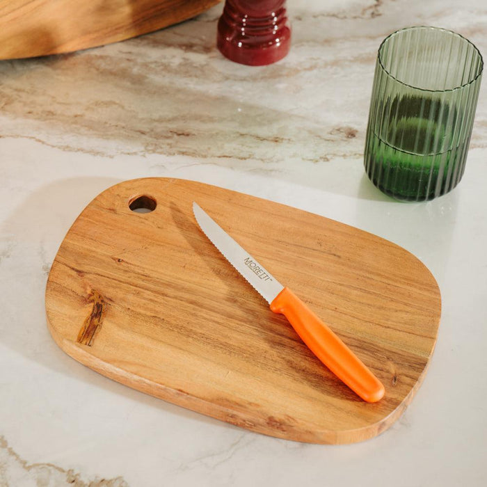 Moretti Serrated Steak Knife Orange-Knives