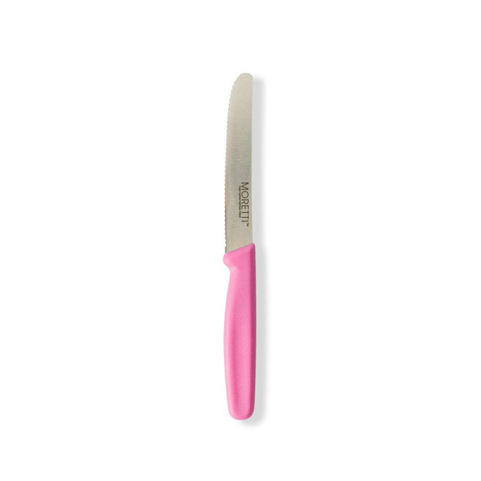 Moretti Serrated Utility Knife Pink-Knives