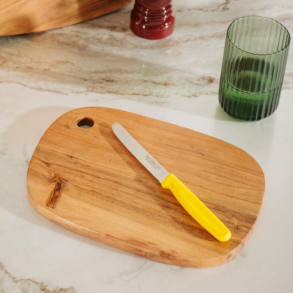 Moretti Serrated Utility Knife Yellow-Knives