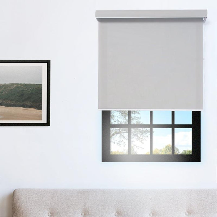 Moretti Sheerweave Roller Blind - Grey-Blinds