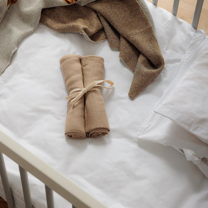 Muslin Swaddle Blanket - Buttercup - 2 Pack-Bedding