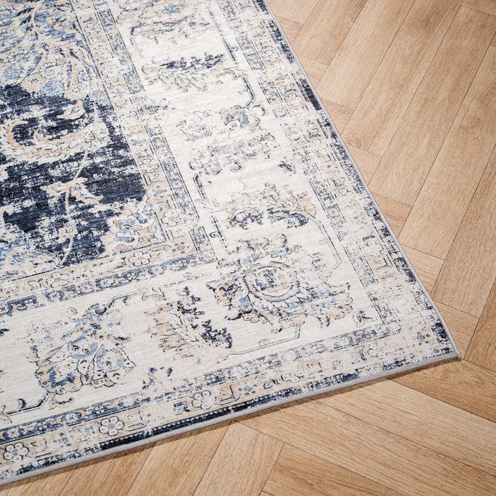 Navy Distressed Vintage Carpet-CARPETS