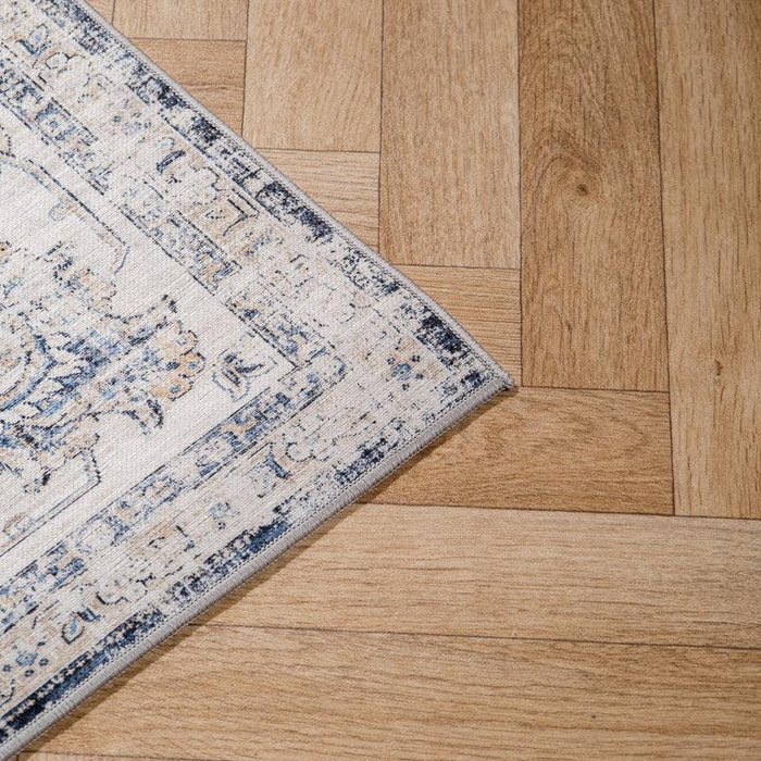 Navy Distressed Vintage Carpet-CARPETS