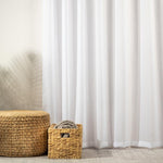 Nest Capri Eyelet Sheer Curtain White
