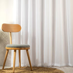 Nest Capri Taped Sheer Curtain White