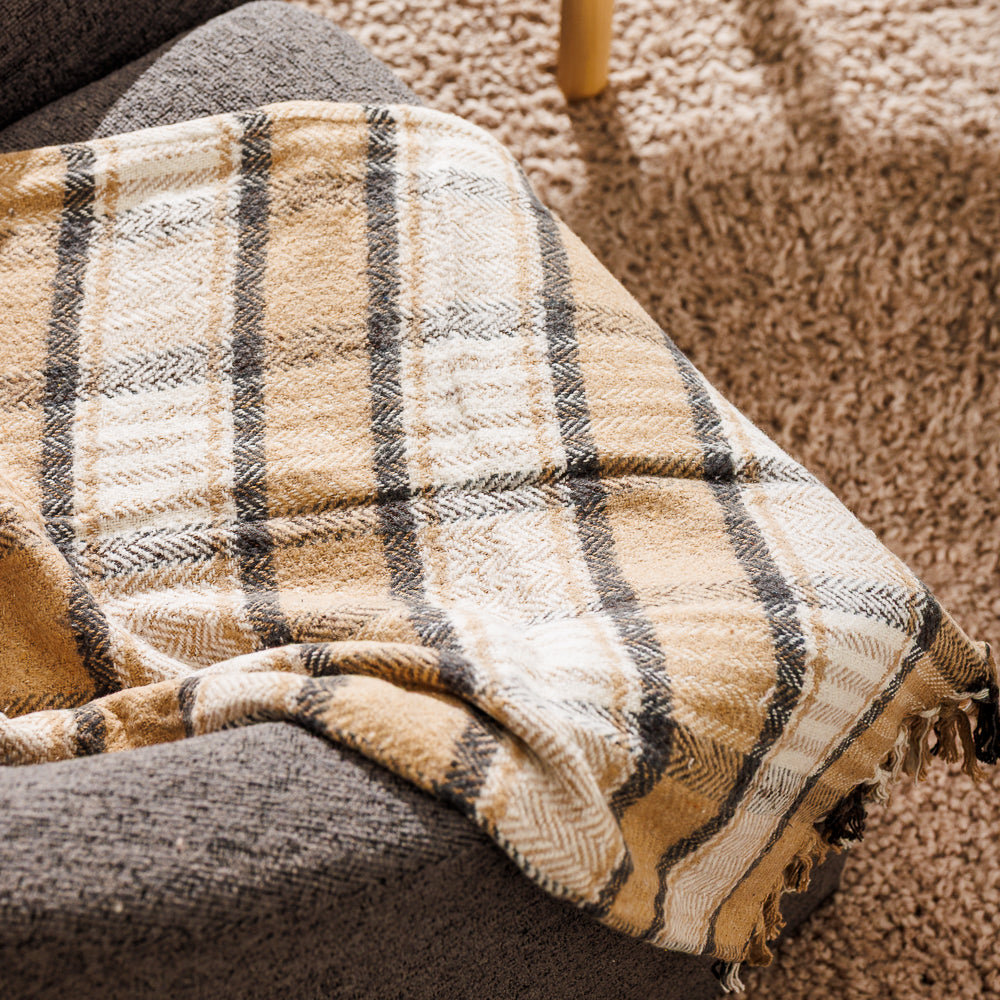 Nest Chenille Throw Marzipan-Throws